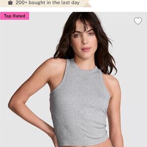 Victoria's Secret Heather Gray Crop Top